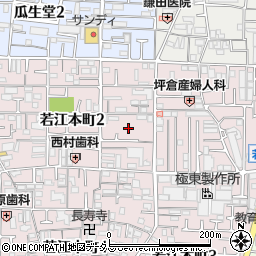 大阪府東大阪市若江本町2丁目3周辺の地図