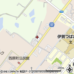 三重県名張市西原町2280周辺の地図