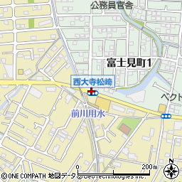 西大寺町松崎周辺の地図
