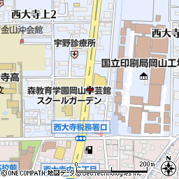 西大寺上周辺の地図