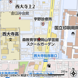 岡山学芸館　スクールガーデン周辺の地図