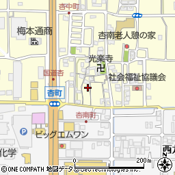 奈良県奈良市杏町128周辺の地図
