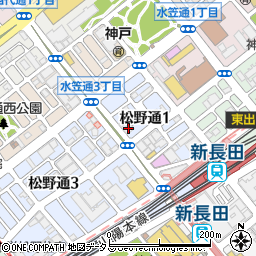シーズン神戸新長田周辺の地図