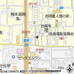 奈良県奈良市杏町138周辺の地図