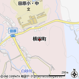 奈良県奈良市横田町周辺の地図
