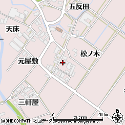 愛知県田原市野田町松ノ木66周辺の地図