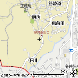 兵庫県神戸市須磨区多井畑尾崎周辺の地図