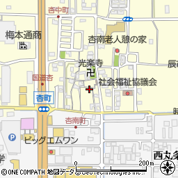 奈良県奈良市杏町106周辺の地図