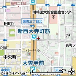 いよぎんリース株式会社　岡山支店周辺の地図