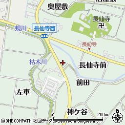 愛知県田原市六連町前田周辺の地図