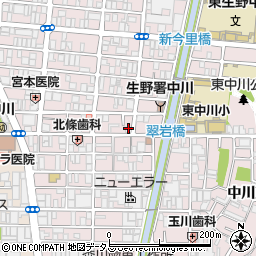 訪問介護友舞大阪周辺の地図