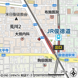 俊徳道駅前ビル周辺の地図
