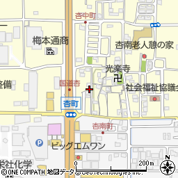 奈良県奈良市杏町145周辺の地図
