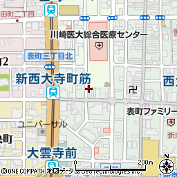 天扇天ぷ羅店周辺の地図