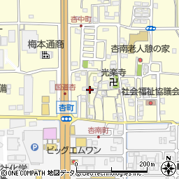 奈良県奈良市杏町121周辺の地図