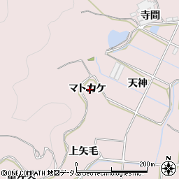 愛知県田原市野田町マトカケ周辺の地図