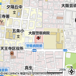 大阪警察病院周辺の地図