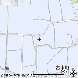 奈良県奈良市古市町周辺の地図