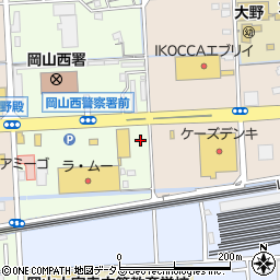 マクドナルド岡山大安寺店周辺の地図