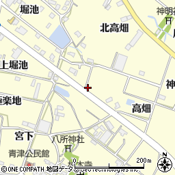 愛知県田原市神戸町周辺の地図
