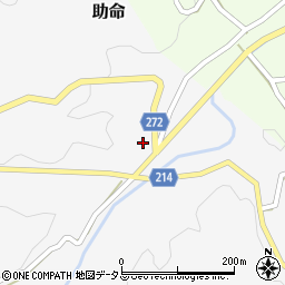 奈良県山辺郡山添村助命270周辺の地図