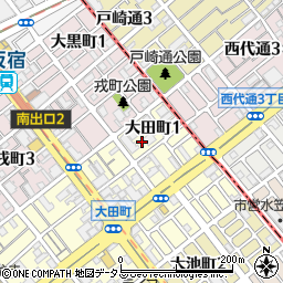 タイムズ神戸大田町駐車場周辺の地図