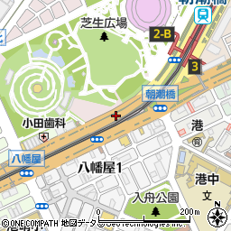 港区田中3-1 八幡屋第4駐車場周辺の地図