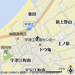 愛知県田原市宇津江町新前田8周辺の地図