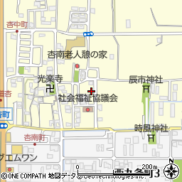 奈良県奈良市杏町78周辺の地図