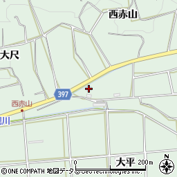 愛知県田原市六連町西赤山周辺の地図