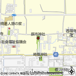 辰市神社周辺の地図