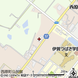 三重県名張市西原町2257周辺の地図
