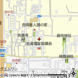 奈良県奈良市杏町81周辺の地図