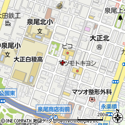 和泉歯科医院周辺の地図