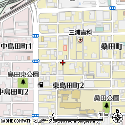 岡山県岡山市北区東島田町周辺の地図