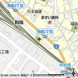 和坂南公園周辺の地図