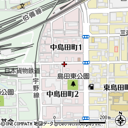 岡山県岡山市北区中島田町周辺の地図