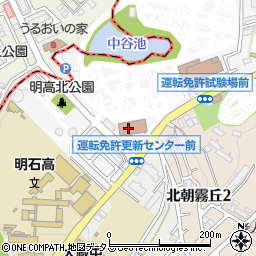 兵庫県警察本部交通部運転免許課・運転免許試験場周辺の地図