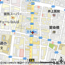 大阪府大阪市浪速区日本橋周辺の地図