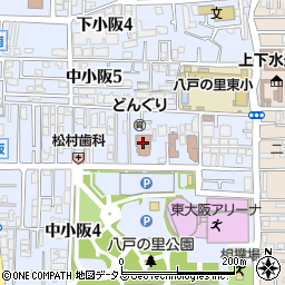 東大阪市立　勤労市民センター・ユトリート東大阪周辺の地図