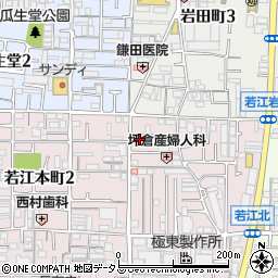 スタンドアップ若江周辺の地図