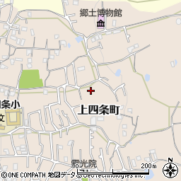 大阪府東大阪市上四条町周辺の地図