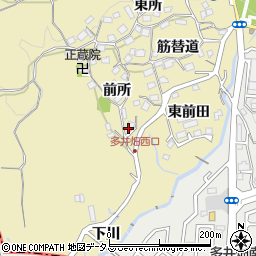 兵庫県神戸市須磨区多井畑（西前田）周辺の地図