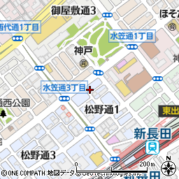 松野珠算学院周辺の地図