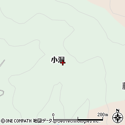 愛知県田原市大久保町（小洞）周辺の地図