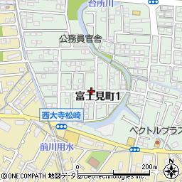 岡山県岡山市東区富士見町1丁目周辺の地図
