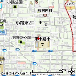 大阪府大阪市生野区小路東周辺の地図