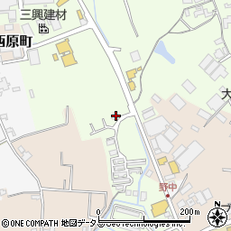 三重県名張市東田原2539周辺の地図