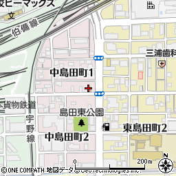 岡山島田郵便局周辺の地図