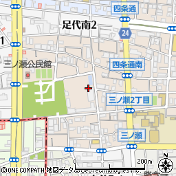 大阪府東大阪市三ノ瀬周辺の地図